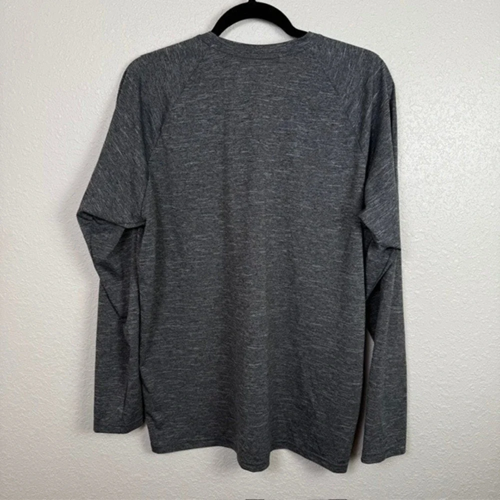 Nike Hydroguard Long Sleeve Swim‎ Shirt Rash Guard Heathered Athletic Gray XL